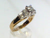 14 Karat Yellow and White Gold ladies diamond ring